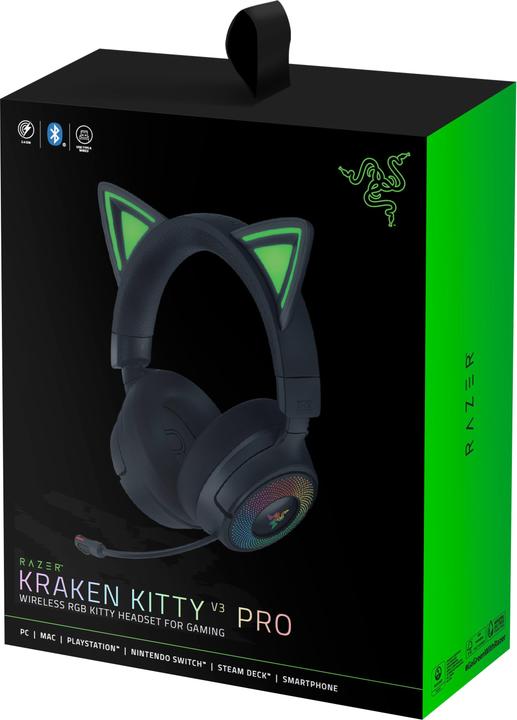 Actual product image Razer Kraken Kitty V3 Pro - Black (Wireless)