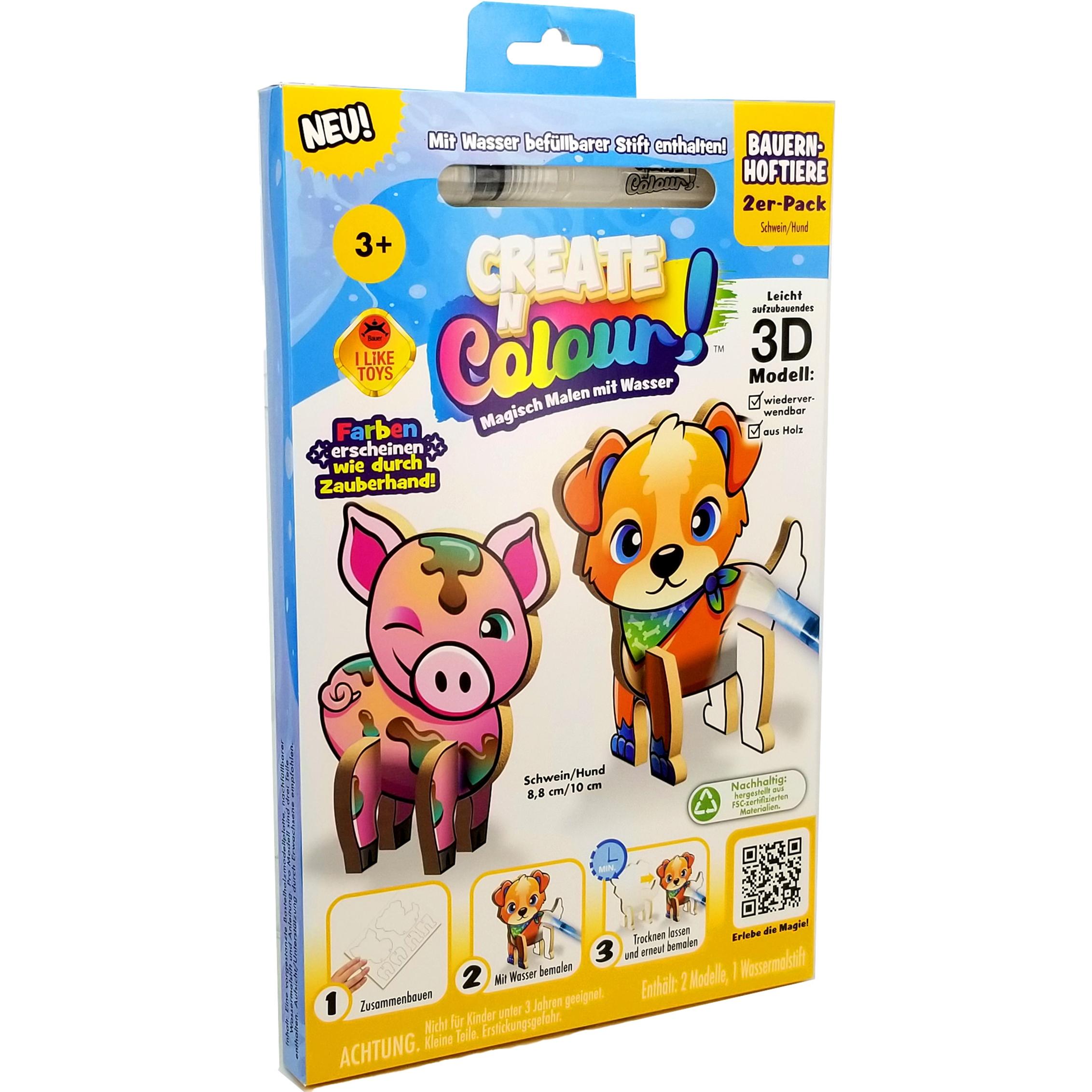 Bauer Create Bauernhof Hund + Schwein (201016)