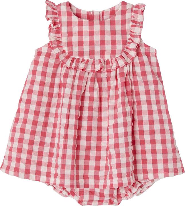 Produktbild Vertbaudet Baby-Set mit Vichykaro: Kleid & Slip (80)