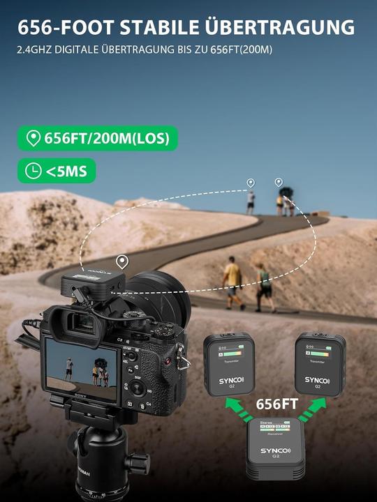 Actual product image Synco Lavalier Microphone Wireless G2 A2