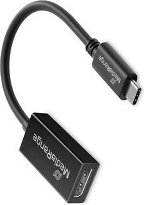 Actual product image MediaRange USB Type-C® to DisplayPort audio and video converter, 20cm, black (Camera Converter)