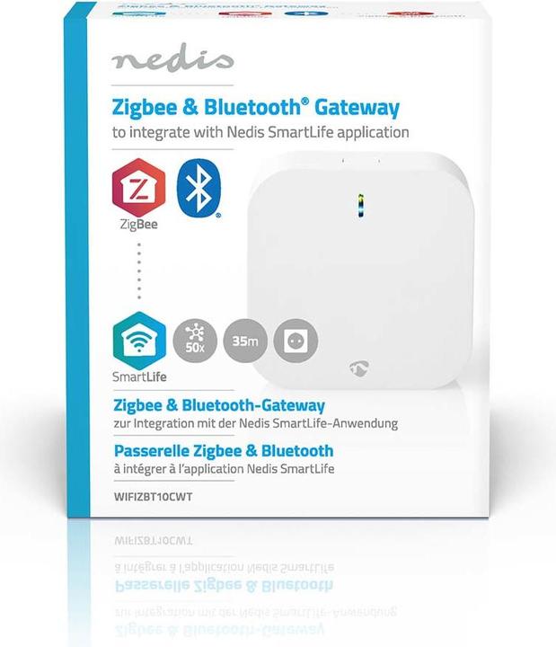 Produktbild Nedis Zigbee Gateway | 50 Geräte | Netzstromversorgung | Android™ / IOS | Weiss