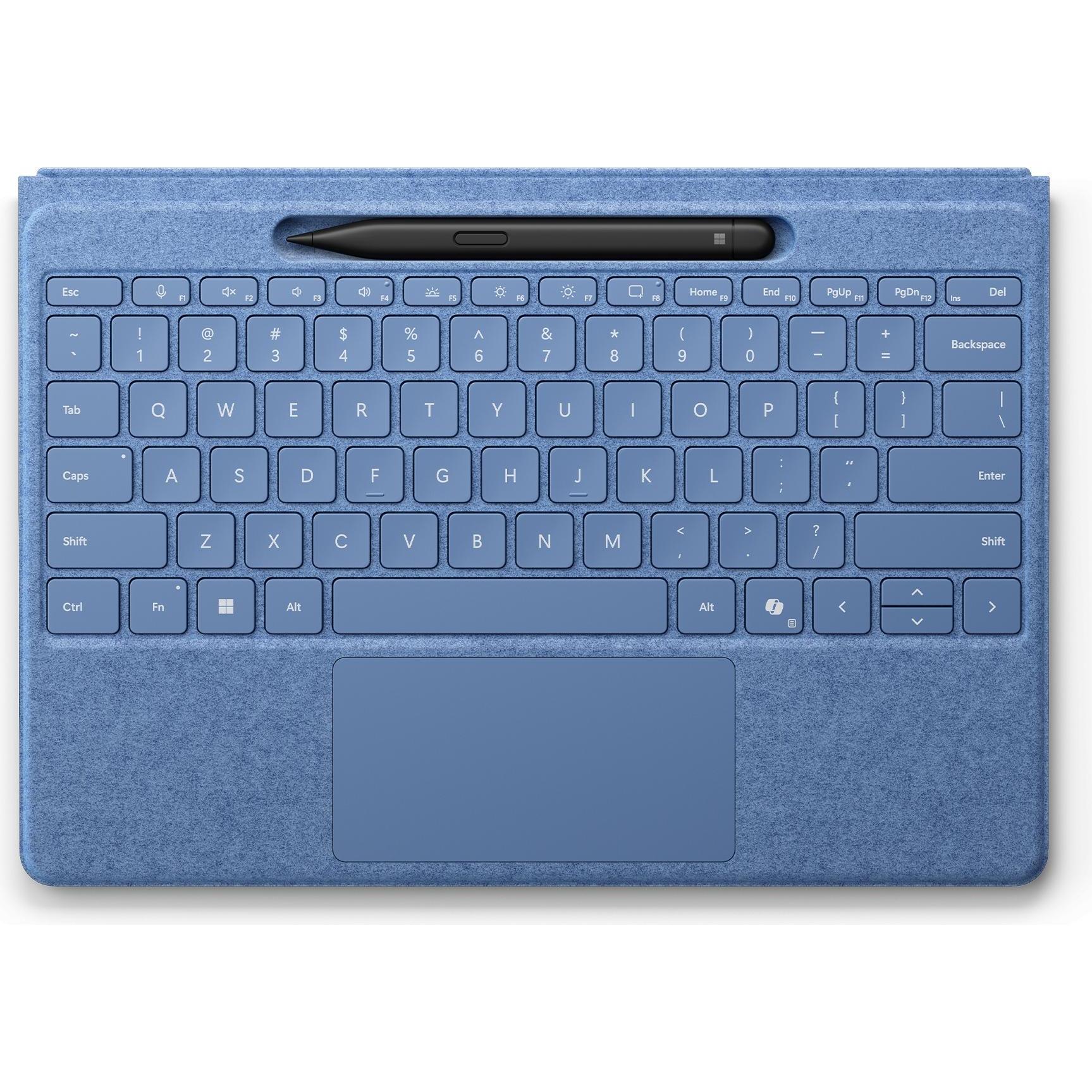 Microsoft Surface Pro Decktyp mit Elf-Safter QWERTY (8xa-00221) (Inglese-international, Senza fili), Tastiera, Blu