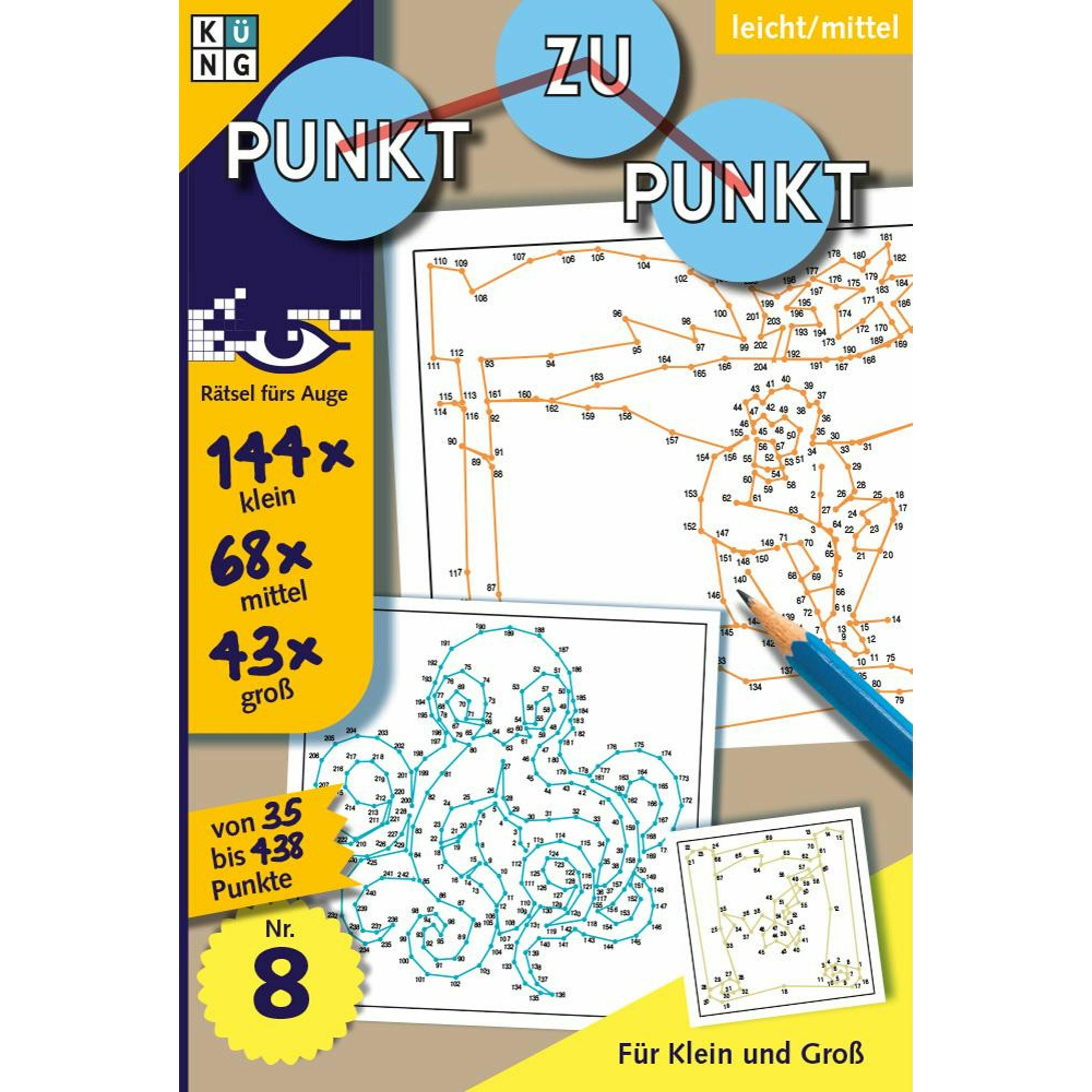 Rätselbuch Punkt zu Punkt 08, Sachbücher von Conceptis Puzzles