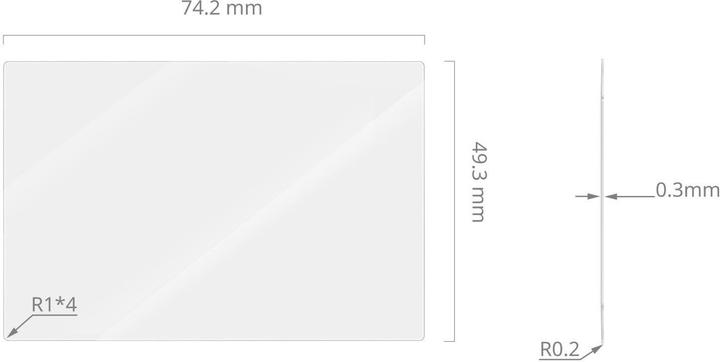 Actual product image SmallRig 5803 Screen Protector for FUJIFILM X100VI / X100V / X-E4 / X-T4 / X-T5 / RICOH GR IV (Screen protector, Fujifilm X-T5, Fujifilm X100VI, RICOH GR IV)