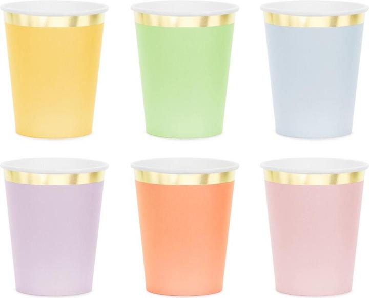 Actual product image Partydeco Mug six colours (6x)