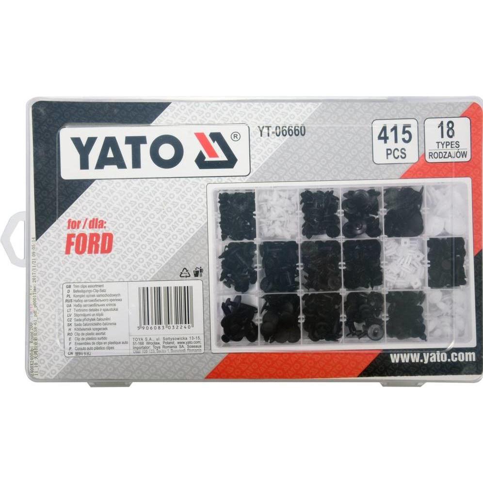 Thumbnail - Yato, Werkzeugwand, KFZ/Auto Befestigung Clips Sortiment Box 415tlg. FORD ( YT-06660)