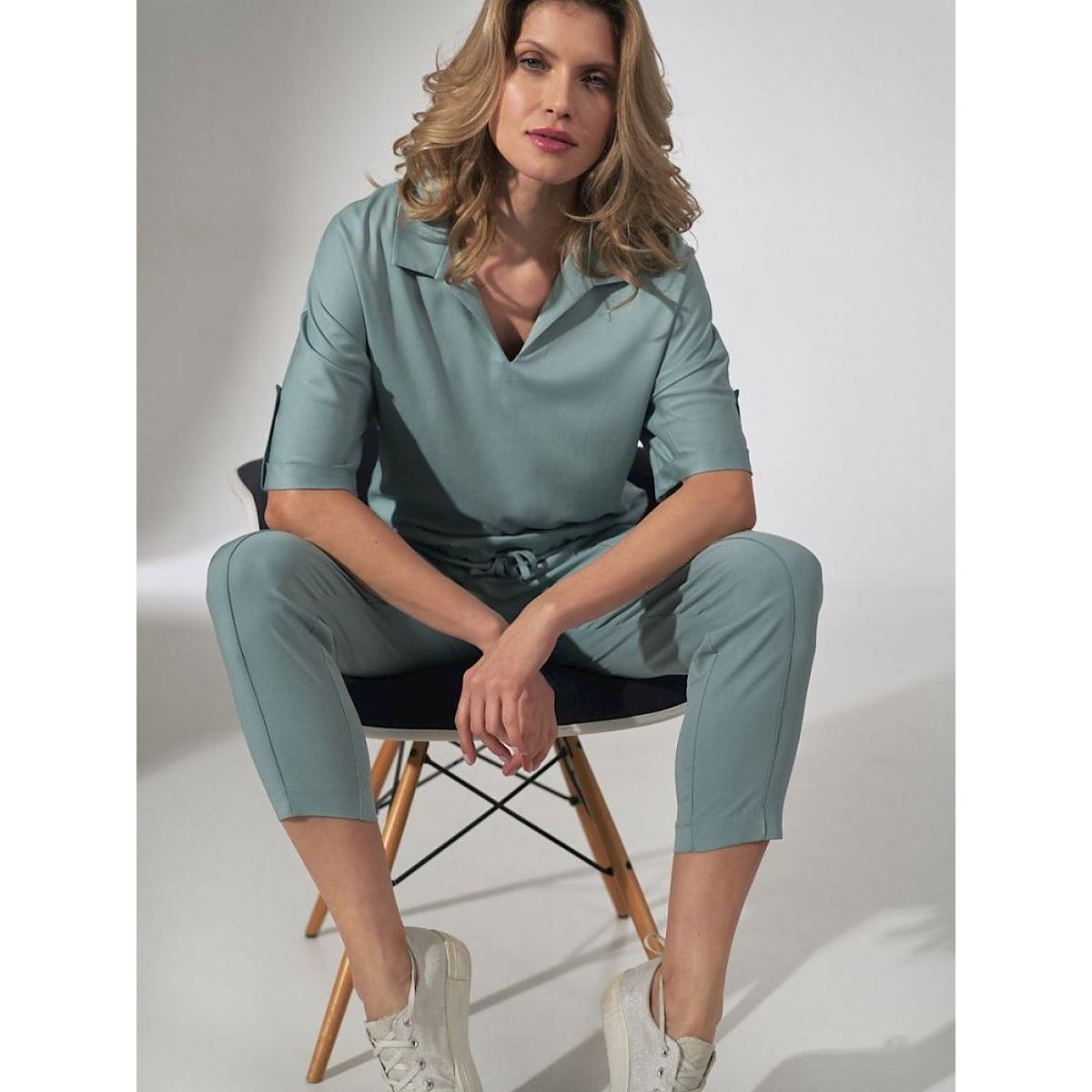 Figl, Damen, Hosen, Damen Hose, Grün, (XL)
