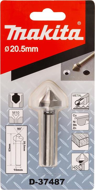 Actual product image Makita Countersink 20.5x63x10mm HSS (20.5 millimetres)