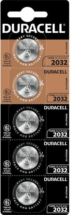 Duracell Lithium Batterie (5 Stk., CR2032, 180 mAh)