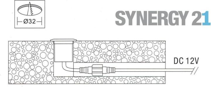 Produktbild Synergy 21 LED Bodeneinbaustrahler ARGOS rund in-G-C IP67 cw (IP67)