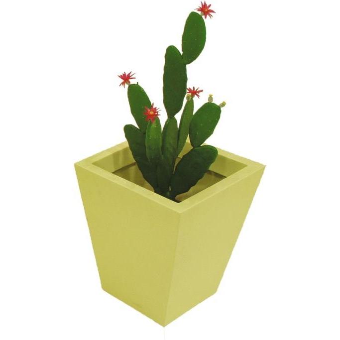 Europalms, Kunstpflanzen, Fiberglastopf, gelb, 39x45cm