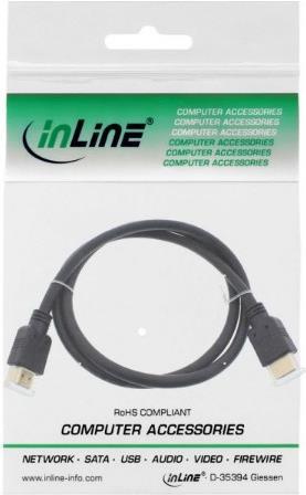 Produktbild InLine HDMI (Typ A) — HDMI (Typ A) (0.50 m, HDMI, 1.3)
