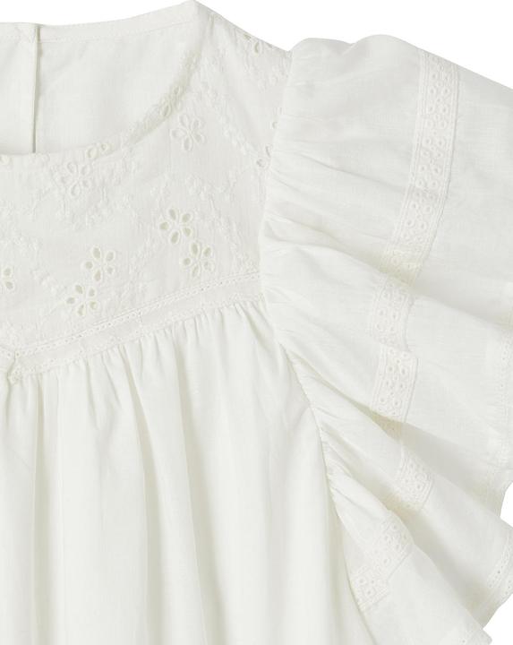 Immagine prodotto Vertbaudet Camicetta con balza ricamata per bambina (98)