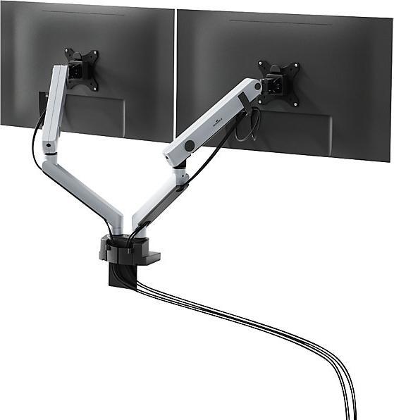 Produktbild Durable Monitorhalt. SELECT PLUS m Arm f 2 Mon. Tischb. Sil. (Tisch, 32", 8 kg)