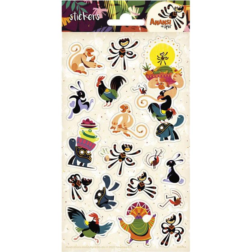 Totum, Sticker, Aufkleberbogen Anansi die Spinne