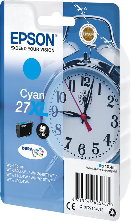 Actual product image Epson 27XL DuraBrite Ultra (C)