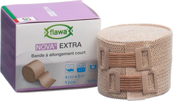 Produktbild Flawa Kurzzugbinde 4cmx5m hautfarbig