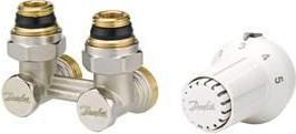Danfoss HOME radiator thermostat M30x.5 tap block corner