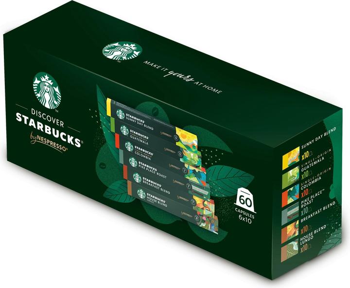 Starbucks Nespresso 6 Sorten (60 x Port.)