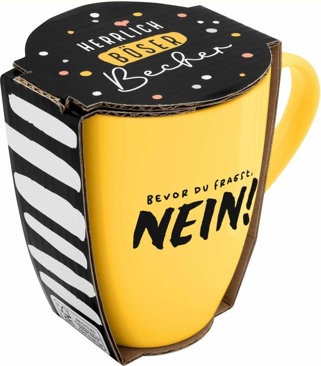 Produktbild Sheepworld Tasse mit Motivdruck 'Bevor du fragst. NEIN!', mit Banderole (350 ml, 1 x)