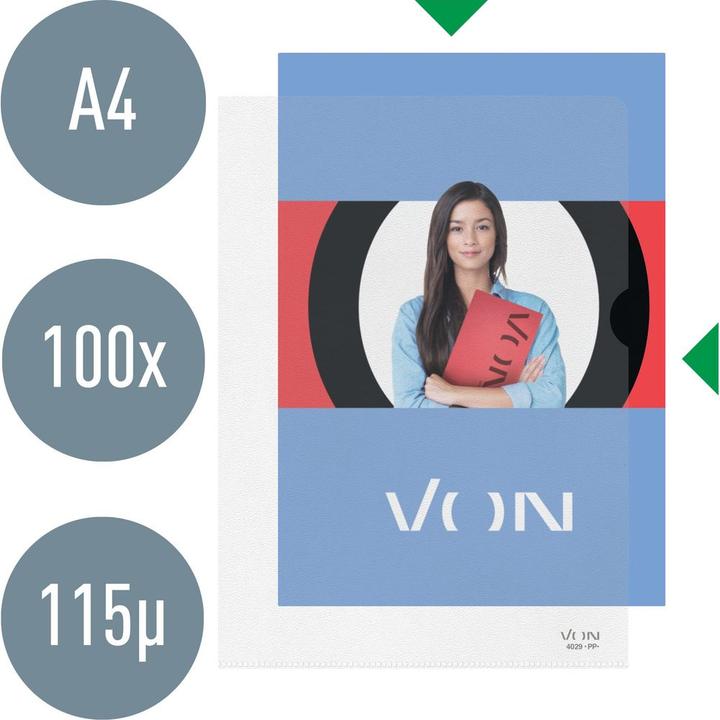 Image du produit von Pochette transparente (A4, 100x)