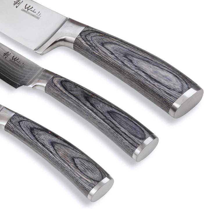 Actual product image Wakoli Edis 3 piece damask knife set (16 cm)