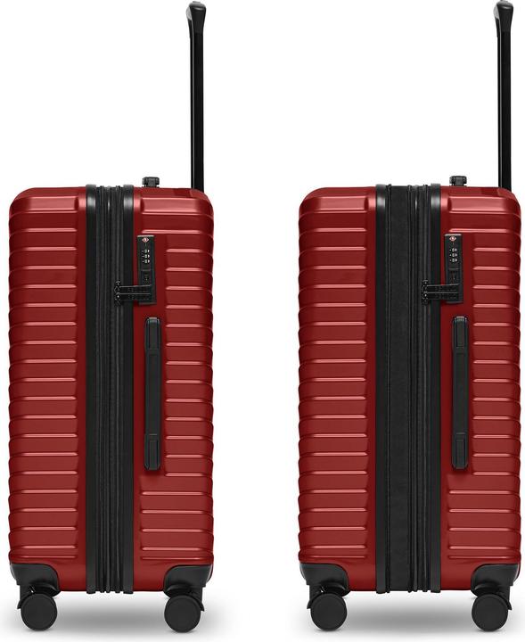 Actual product image Redolz Essentials 18 4-wheel suitcase set 3-piece with stretch fold (226 l)
