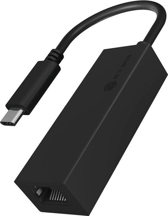 Actual product image Icy Box Gigabit Ethernet LAN adapter for USB 3.0 Type- C®,IB-LAN100-C3 (USB-C, RJ45 (1x))