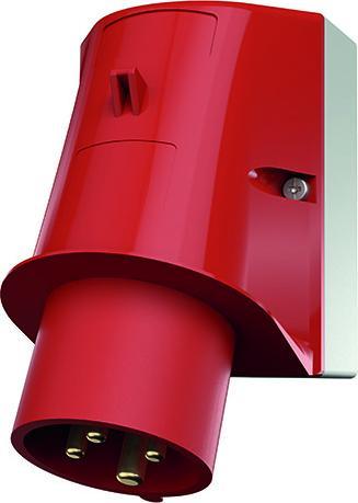 Produktbild Mennekes MEN 348 32A4P 6H400V Wandstecker IP44 (IEC 60309)
