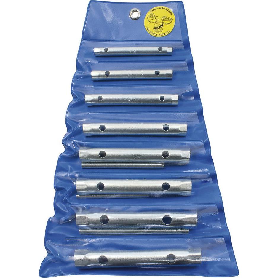 Dönges, Schraubenschlüssel, Rohrsteckschlüsselsatz, SW 6-22 mm, 8 tlg., Drehstangen 4 St. (22 mm, 8 mm, 10  mm, 14 mm, 2...