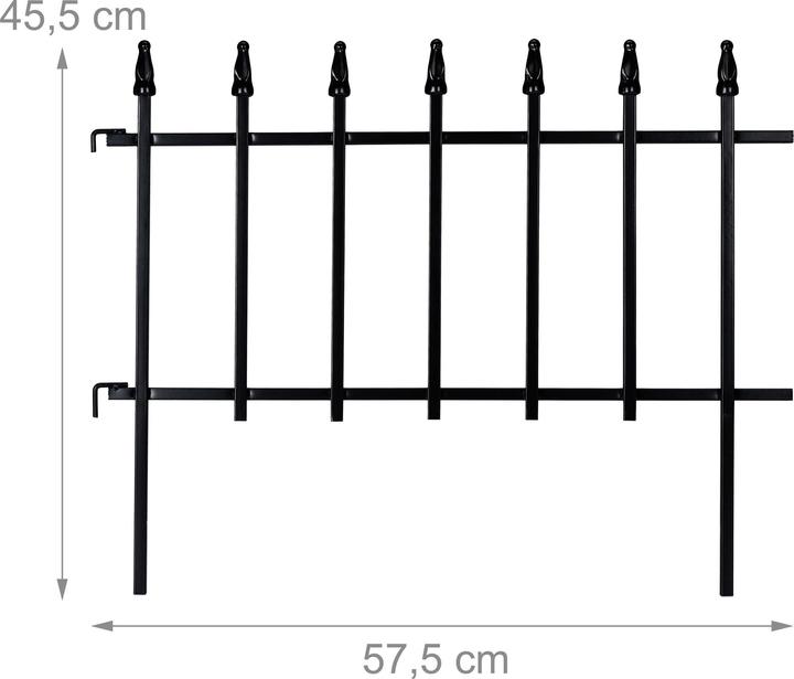 Produktbild Relaxdays 4x Beetzaun (57.50 cm)