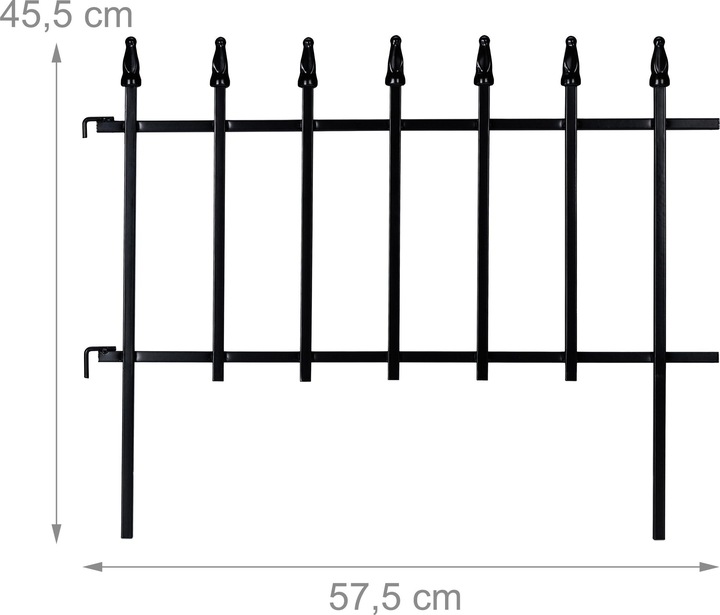 Produktbild Relaxdays 4x Beetzaun (57.50 cm)