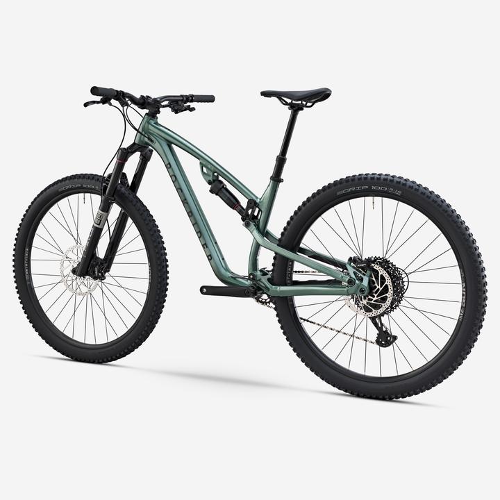 Rockrider Vélo VTT tout suspendu All Mountain FEEL 700 S, vert