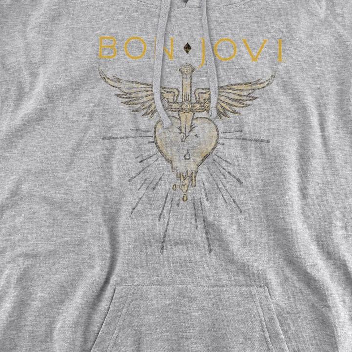 Immagine prodotto Bon Jovi Greatest Hits Felpa con CappuccioErica Adulto Unisex (M)