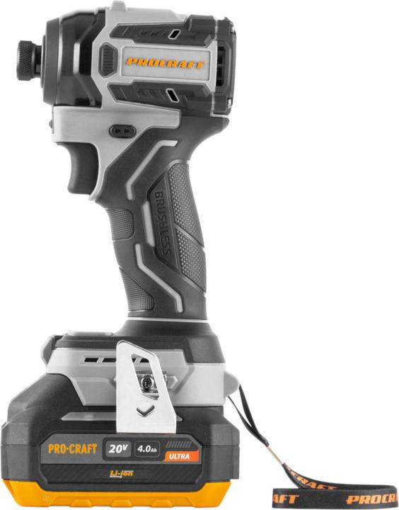 Produktbild Procraft Industrial ID20A-1b Akku Schlagschrauber 20 V 180 Nm 1/4" + 1x Akku 4,0 Ah + Ladegerät +