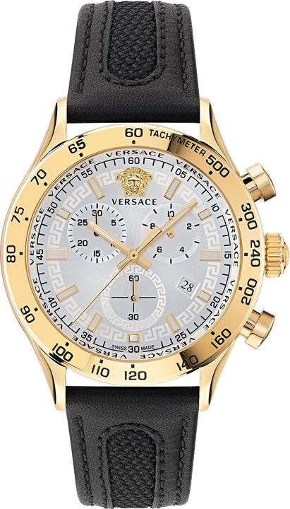 Actual product image Versace Hellenyim Chrono (Chronograph, Analogue wristwatch, 44 mm)