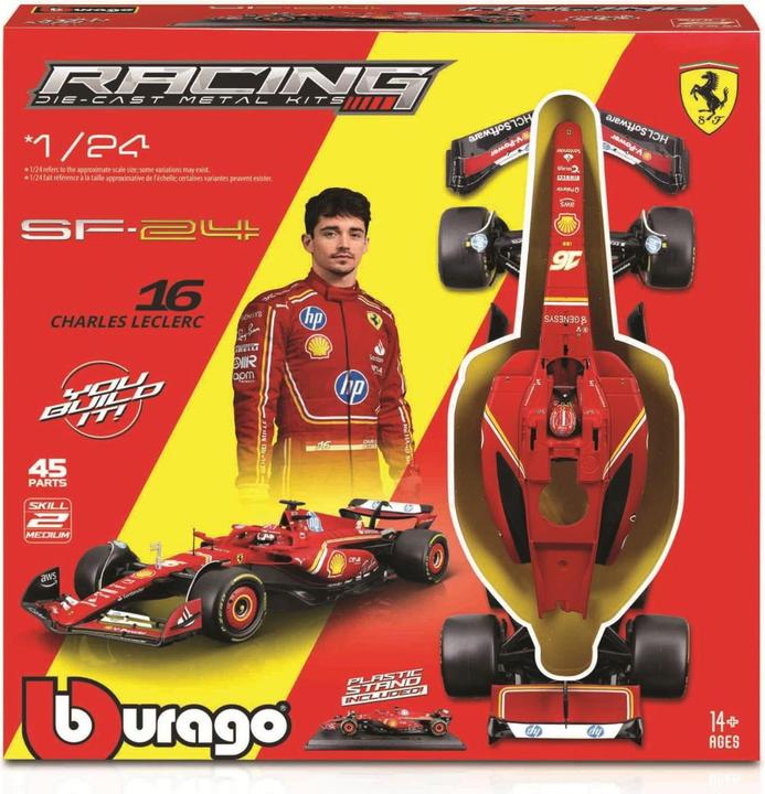 Produktbild Bburago Ferrari F1 SF-24 1/24 Kit Leclerc 2024