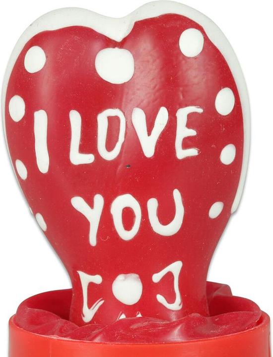 Condomerie - Handbemalte Neuheitskondome Herz - Ich Liebe Dich Modell 2