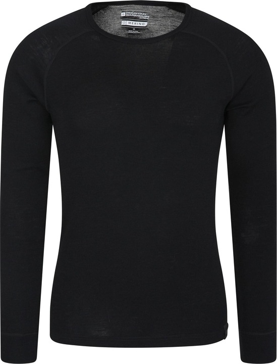 Actual product image Mountain Warehouse Mens Merino Wool Base Layer Top (Pack of 2) (3XL)