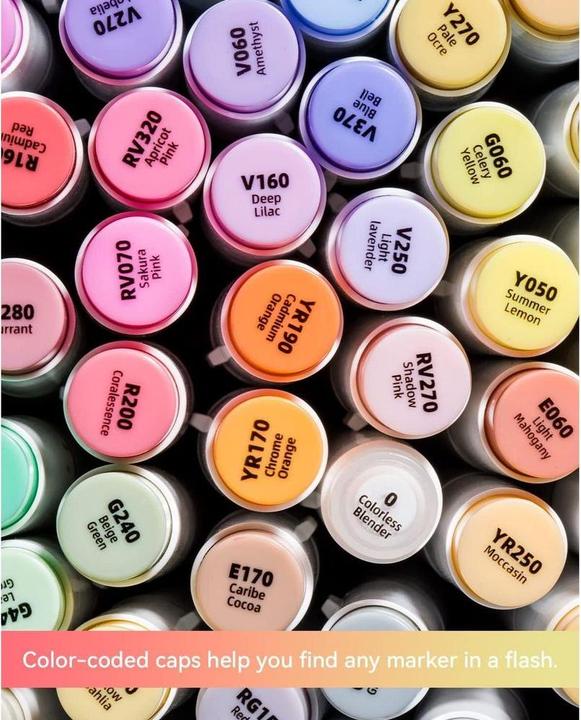 Actual product image Ohuhu Honolulu (White, Green, 48 x)