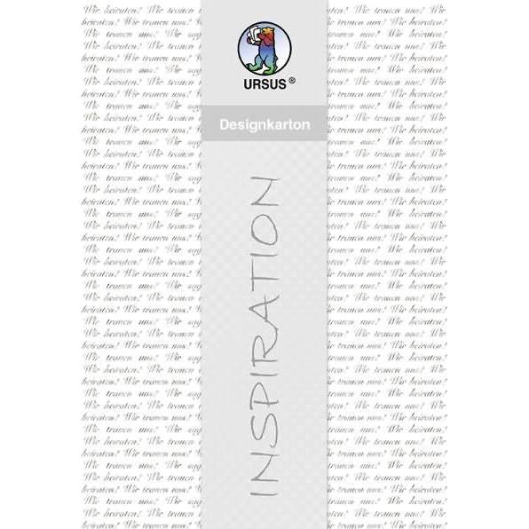 Ursus, Bastelpapier, Designkarton 'Silber' 200g/qm A4 VE=25 Blatt Motiv 3 (200 g/m², 25 x)