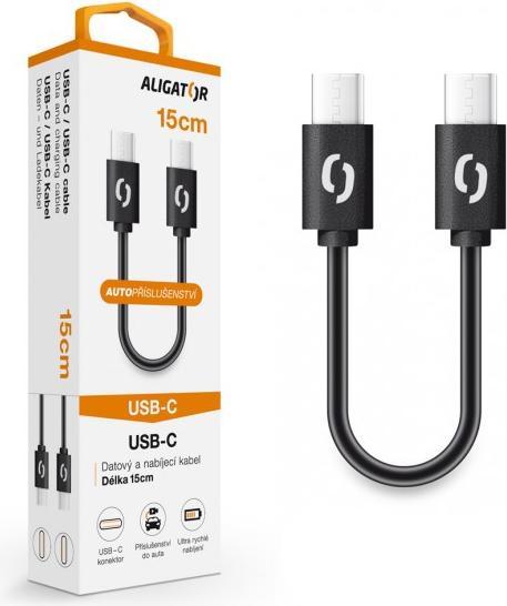 Produktbild Aligator DATKP44 USB cable USB C Black (0.15 m)