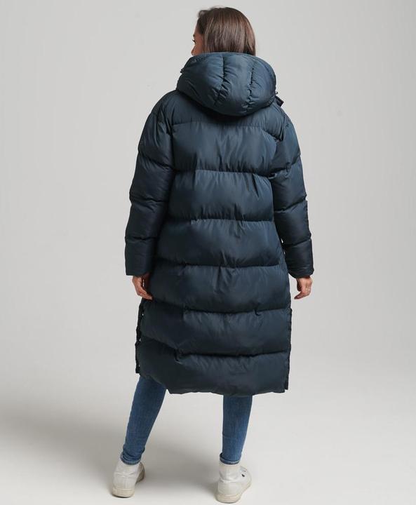 Actual product image Superdry Long Hooded Puffer Jacket for women