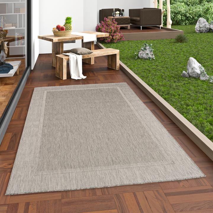 Image du produit Pergamon In & Outdoor Tapis Natur Valencia Bordüre (140 x 200 cm)