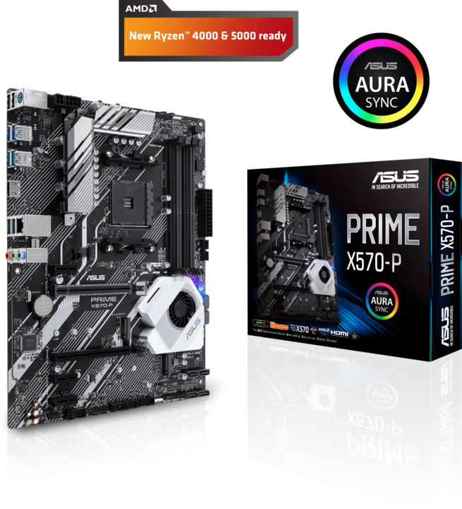 Actual product image ASUS Prime X570-P (AM4, AMD X570, ATX)