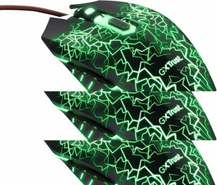 Produktbild Trust MOUSE USB OPTICAL GAMING/+MOUSE PAD 24752 (Kabelgebunden)