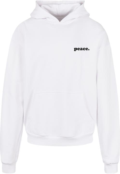 Produktbild Merchcode Peace - Wording Peace White and Peace - Graffiti with Ultra Heavy Hoody - 111859 (L)
