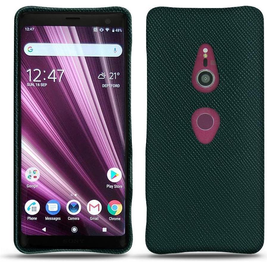 Noreve Lederschutzhülle (Sony Xperia XZ3), Smartphone Hülle, Grün