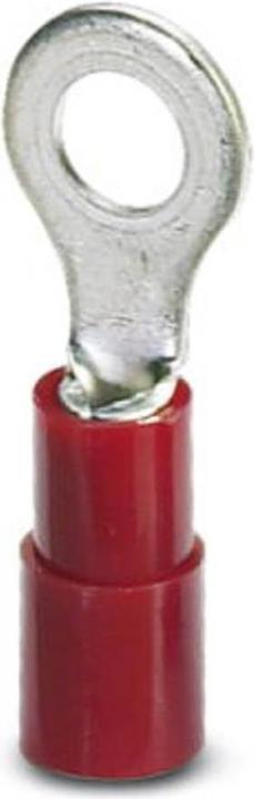 Produktbild Phoenix Contact Ringkabelschuh Querschnitt (max.)=1.5 mm² Loch-Ø=3.2 mm Teilisoliert Rot 3240016 100 St.